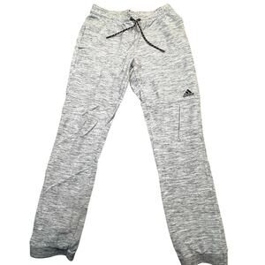 Adidas Men’s Medium Gray Joggers Athletic Lounge Sweatpants Drawstring textured￼